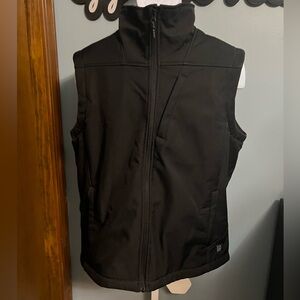 🌺5/$15🌺 World Famous Sports Black Sleeveless Zip-Up Vest Medium - Call out